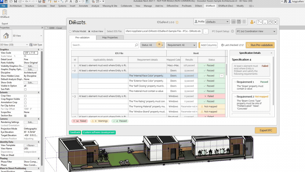 IDS4Revit Table Filters